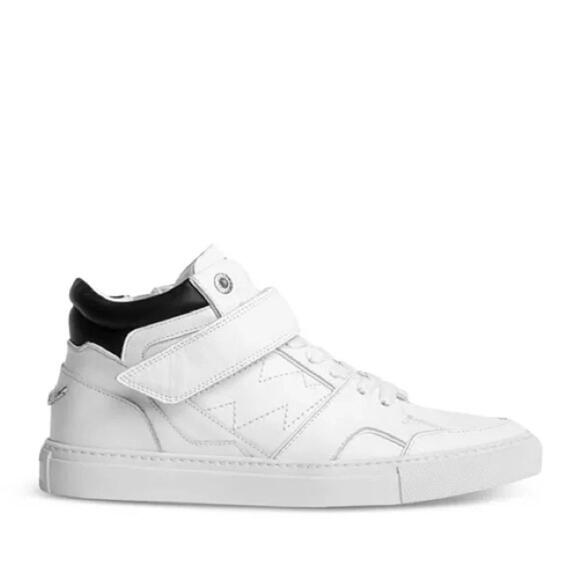 Zadig & Voltaire Shoes - Zadig & Voltaire Mid Flash Leather High-Top Sneakers EU 39 US Women’s 8 NWB
